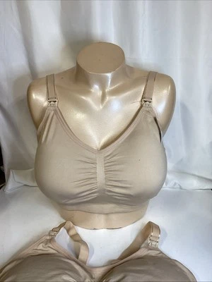 motherhood maternity bra size xl beige lot of 2 new without tags - Image 1 of 4