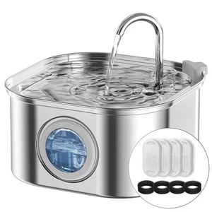 Cat Water Fountain Stainless Steel: 108oz/3.2L Automatic Pet Water Fountain -... - Picture 1 of 6