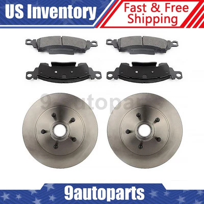 Rotores de freno delanteros y pastillas de freno de cubo para Chevrolet Bel Air 1971-1973 1974 1975 Foto 1 de 4