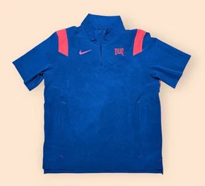 Duquesne Dukes Basket Nike Giacca a Vento Pullover Maglietta Uomo Large Blu - Foto 1 di 4