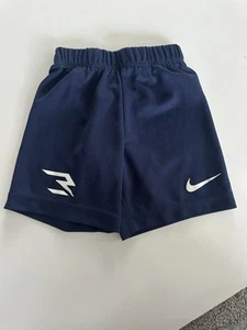 Nike  3BRAND by Russell Wilson Shorts Youth XS Blue Gym Athletic Elastic - Picture 1 of 2