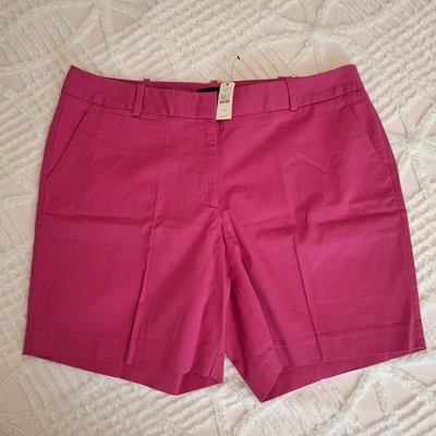 Talbots Women's Shorts Size 14W Cotton Spandex Shorts Pockets Hot Pink NWT - Image 1 of 4