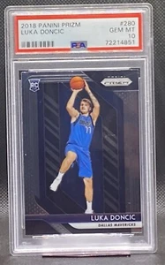 💎🔥🔥 2018-19 Panini Prizm Luka Doncic RC Rookie Dallas Mavericks PSA 10 🔥🔥💎 - Picture 1 of 2