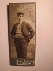 Landsmannschaft Rheno-Guestphalia Mittweida SS 1906 Julius Rath / CDV Studentika - Bild 1 von 2