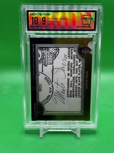 2018 Topps Dynasty Monte Irvin Cut Signature Auto 1/1 Arena Club 10 GEM (9 Auto) - Picture 1 of 2