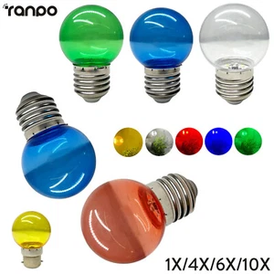 Led Bulb Colorful Translucent Shell Lamp Bulbs Replace 20W Halogen Light Ktv 2W - Picture 1 of 19