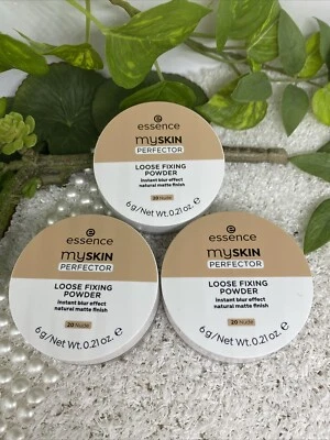 essence 3 x MY SKIN PERFECTOR Loose Fixing Powder MATTES FINISH 20 NUDE 3x6g neu - Bild 1 von 3