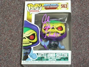 ALAN OPPENHEIMER Signed Battle Armour SKELETOR Funko Pop 563 Autograph VAULTED - Imagen 1 de 3
