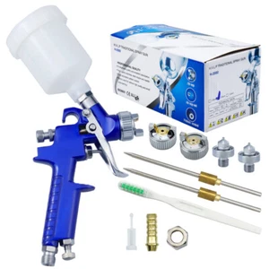 Mini kit de pistola pulverizadora de aire HVLP 0,8 mm 1,0 mm boquilla detalle de automóvil pulverizador de pintura de retoque - Imagen 1 de 9