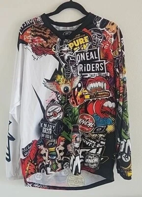 O'Neal Mayhem Lite Crank Motocross ATV Dirt Bike Quad  MD Jersey NEW - READ DESC - Imagem 1 de 4