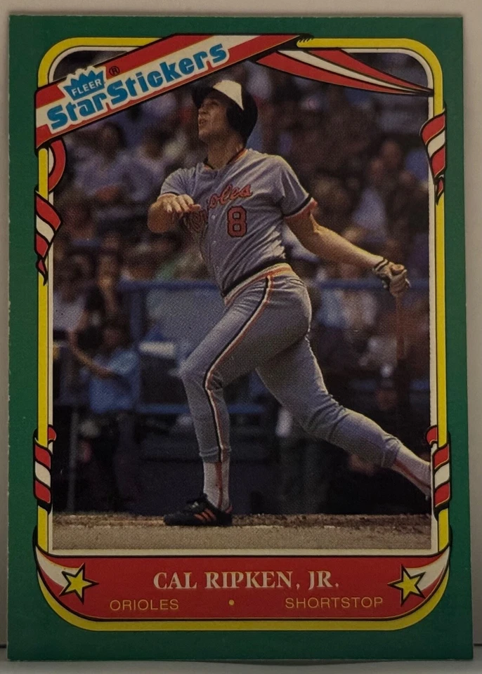 1987 Fleer Star Stickers #101 Cal Ripken Jr   M18 - Image 1 of 1