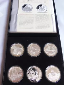 6 MEDALS POSTAL TRANSPORT MILESTONE SILVER 999 - GERMANY - Picture 1 of 10