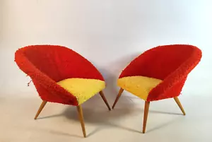 DDR Cocktailsessel Puppenstuhl Puppe Sessel Stuhl Spielzeug Schalensessel GA28 - Bild 1 von 6