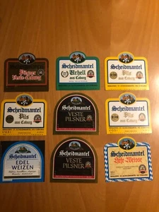 9x Bieretikett Brauerei Scheidmantel Coburg - Bild 1 von 6