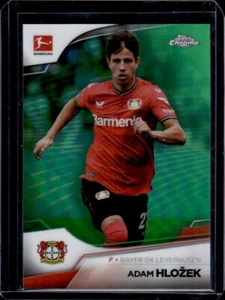 2022-23 Topps Chrome Bundesliga Green Refractor /99 Adam Hlozek Leverkusen - Bild 1 von 2