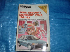 Vintage Chilton's (8316) Ford Escort/Mercury Linx 81-92 service manual. - Picture 1 of 6