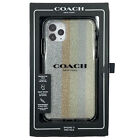 Coach New York iPhone 11 Pro Max Protective Case Cover - Neutral Silver Glitter