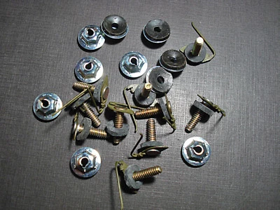 10pcs Chevy Buick Pontiac Oldsmobile moulding clips sealer nuts 1/2" - 5/8" NORS - Image 1 of 4