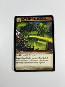 World of Warcraft TCG The Cipher of Damnation Hunt for Illidan 239/252 Wow Card - Picture 1 of 6