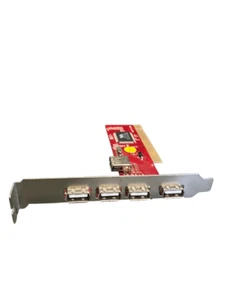 VIA 4 + 1 Port USB 2.0 PCI PC Host Controller SCHEDA VT6212L TESTATA OK - Foto 1 di 2