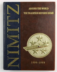 USS Nimitz (CVN-68) 1996 1997 1998 Around World Deployment Cruise Book - Picture 1 of 12