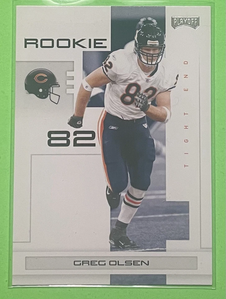 2007 Playoff NFL Playoffs #114 Greg Olsen Rookie Card Chicago Bears - Image 1 of 1
