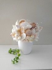 Seashell Flower Pot Coastal decor Beach house Sea Shell flower garden