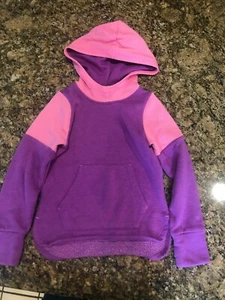 Champion Little Girls Purple/Pink Hooded Sweatshirt Size XS 4/5 - Picture 1 of 6