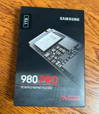 New Samsung 980 PRO 1TB Internal SSD PCIe 4.0 x4 NVMe M.2 2280 MZ-V8P1T0 - Image 1 of 3