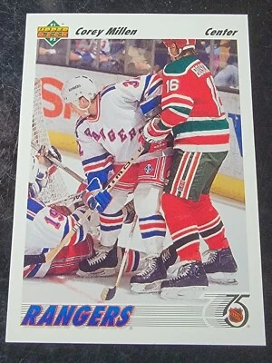 1991-92 Upper Deck Hockey #110 Corey Millen   - Image 1 of 2