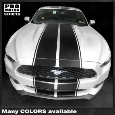 Ford Mustang 2013-2017 Over The Top Double Rally Stripes (Choose Color) - Image 1 of 3