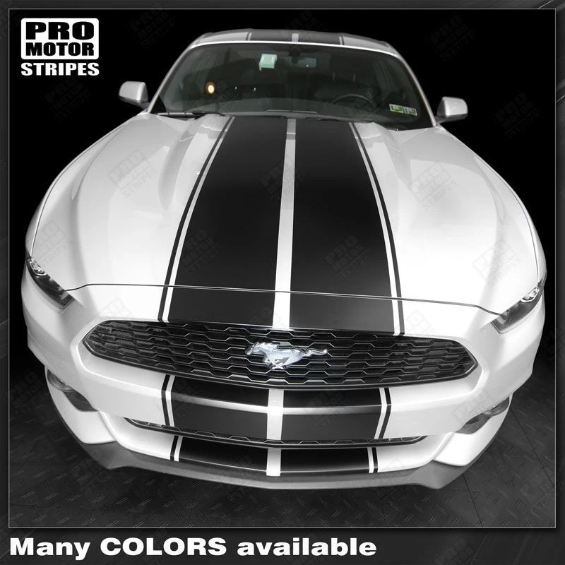Ford Mustang 2013-2017 Over The Top doble rayas de rally (elige el color) Foto 1 de 3
