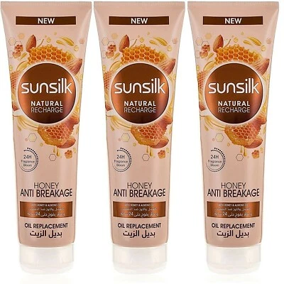 SUNSILK NAT HONEY Oil Replacement Cream Anti-Breakage  3 X 300ml - Image 1 of 4