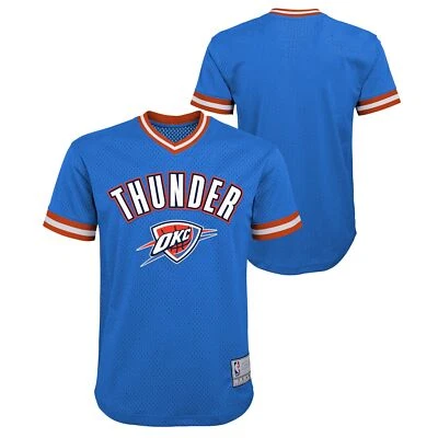 Outerstuff NBA Youth Boys (8-20) Oklahoma City Thunder Tackle Twill Mesh Top - Image 1 of 3