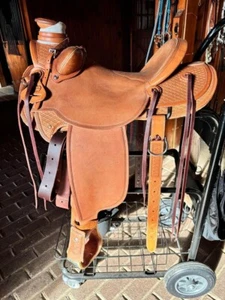Western Saddle Roping Ranch Equestrian Trail Horse Wade Tree A Fork Tack 10"-18" - Picture 1 of 1