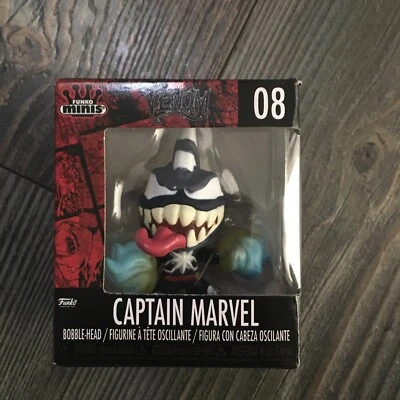 Funko Minis Marvel Venom #08 CAPTAIN MARVEL Bobble-Head Figure New - Image 1 of 4