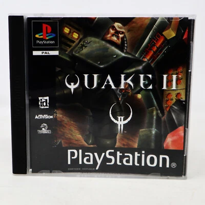 VINTAGE 1999 90s PLAYSTATION 1 PS1 QUAKE II 2 VIDEO GAME PAL RETRO 1-2 PLAYERS - Image 1 of 4