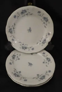 Johann Haviland Blue Garland Set of 3 Bread Plates Bavaria Vintage - Picture 1 of 5