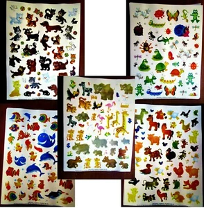 500 Stickers Farm/Wild/Sea Animals Insects Puppies, Kittens (10) 8.5x11" Sheets - Picture 1 of 6