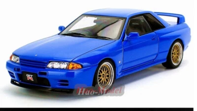 AUTOart 1:18 Nissan R32 GTR сплава литая модель автомобиля дисплей украшения синий/белый - Изображение 1 из 4