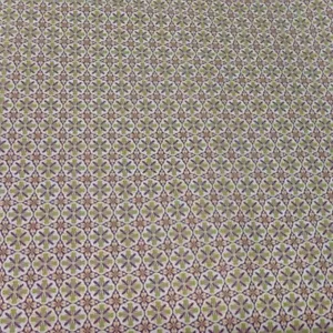 Purple Lt Green Yellow Flowers floral 100% Cotton Sewing fabric - Picture 1 of 2