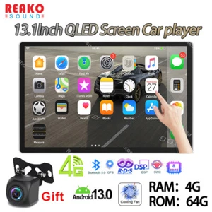 13.1''Android 13 8 CORE 4+64GB Car stereo Headunit Carplay QLED DSP Navi WiFi BT - Picture 1 of 21