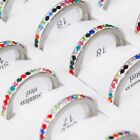 Bulk Lots 30 Colorful Cz Wedding Ring 2mm Women Anniversary Crystal Jewelry Gift