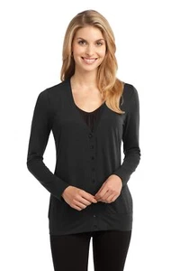 Port Authority L545 Women's Soft Open Y-neck Long Sleeve Concept Cardigan - Picture 1 of 4