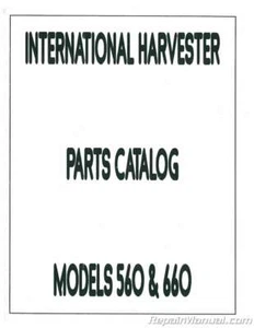 International Harvester 560 660 Parts Manual - Picture 1 of 1
