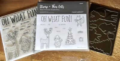 CTMH Z4047 CORTES FINOS & D1730 BEARY CHRISTMAS ~ Rena, OH QUE DIVERTIDO! Árvore, FOX - Imagem 1 de 4