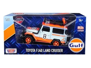 Toyota FJ40 Land Cruiser #8 "Gulf Oil" weiß Limited Edition auf 2400 Stück Worl - Bild 1 von 1