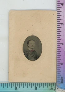 Schulalter junges Mädchen von Potter 1863 Farbtyp Ferrotype - Bild 1 von 2