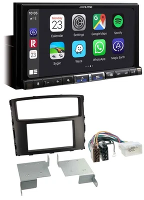 Alpine 2DIN DAB USB MP3 Bluetooth Autoradio für Mitsubishi Pajero Shogun ab 14 - Bild 1 von 4