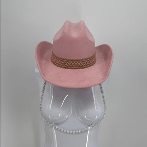 Bohemian Cowboy Hat with Removable Beaded Lanyard NWT - Picture 1 of 6